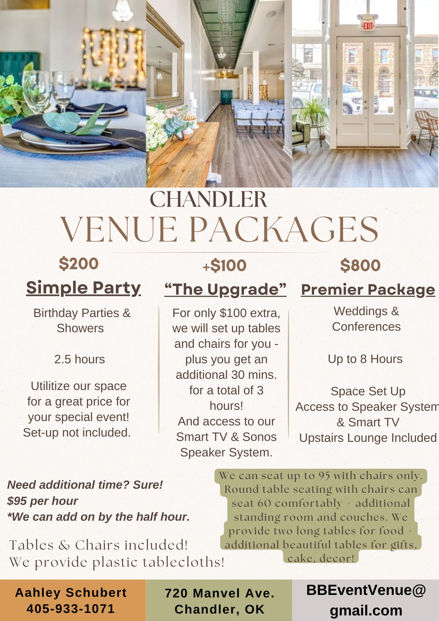 Bricks & Branches Piedmont Venue Packages 2